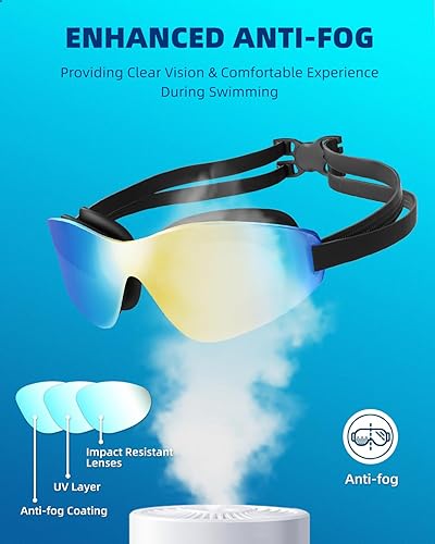 Miniatura 3 de Tripsky Swim Goggles, Rimless polarized swimming goggles for Adult Men Women Youth