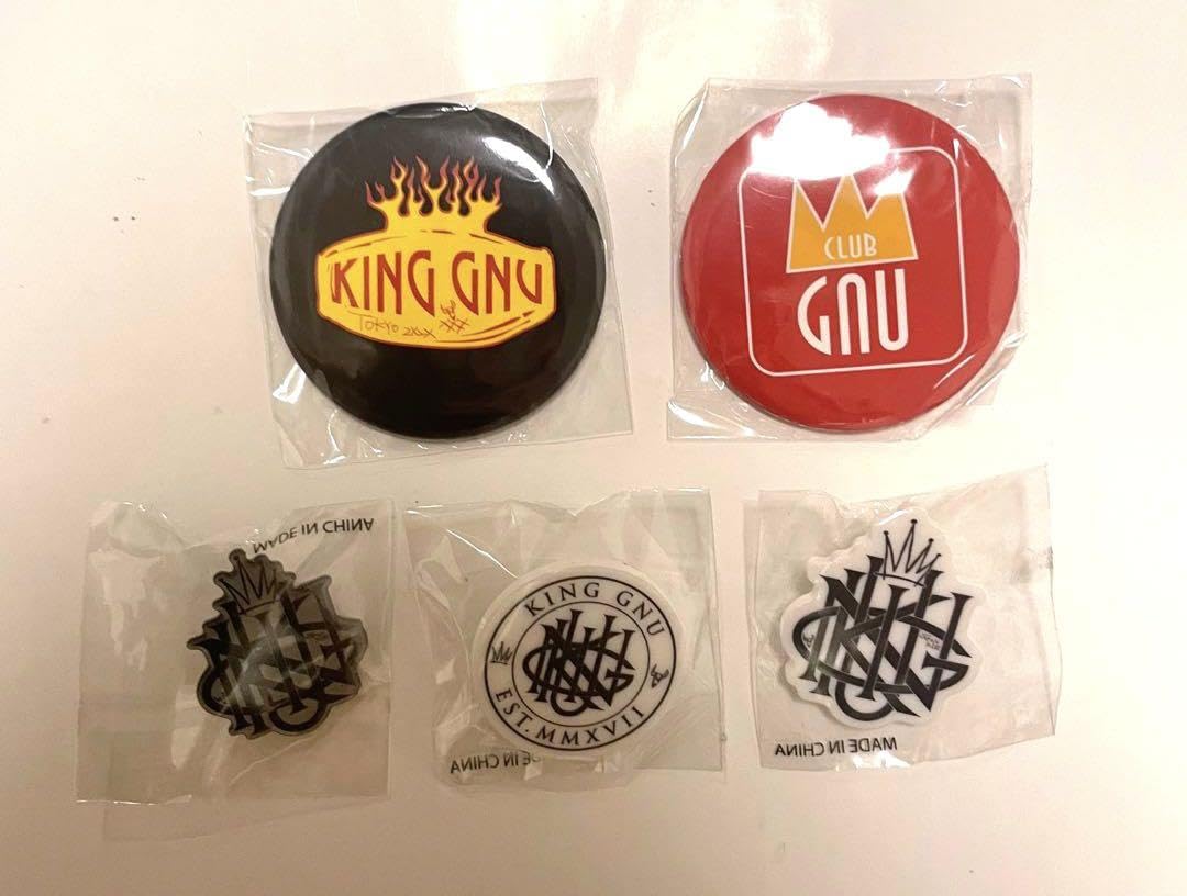 Amazon | KING GNU FC限定 ガチャ ピンズ5点セット | バッジ | おもちゃ