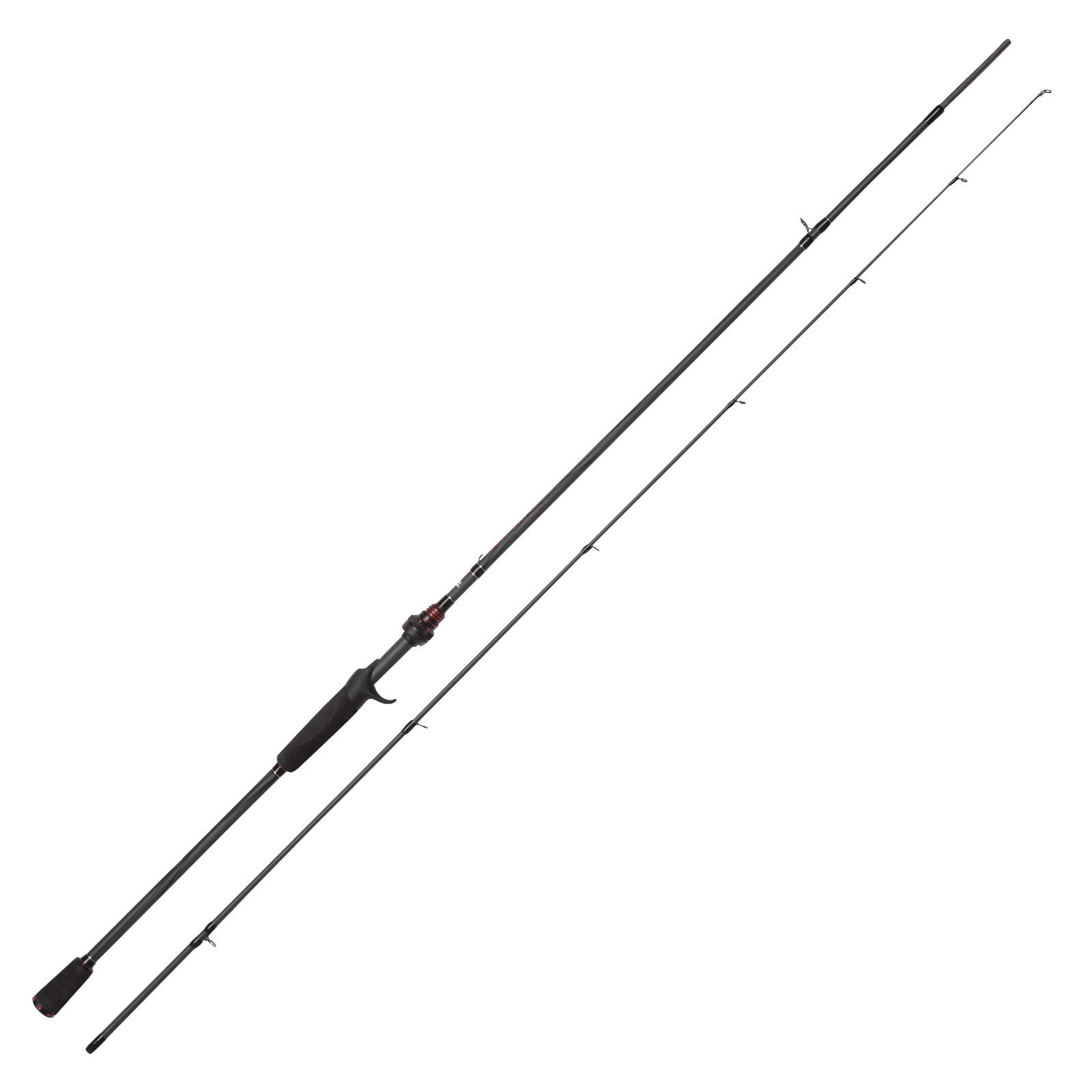 Abu Garcia Outdoor's Vendetta - Varilla de fundición (2 Piezas), Color Negro, 2,4 m/10-30 g