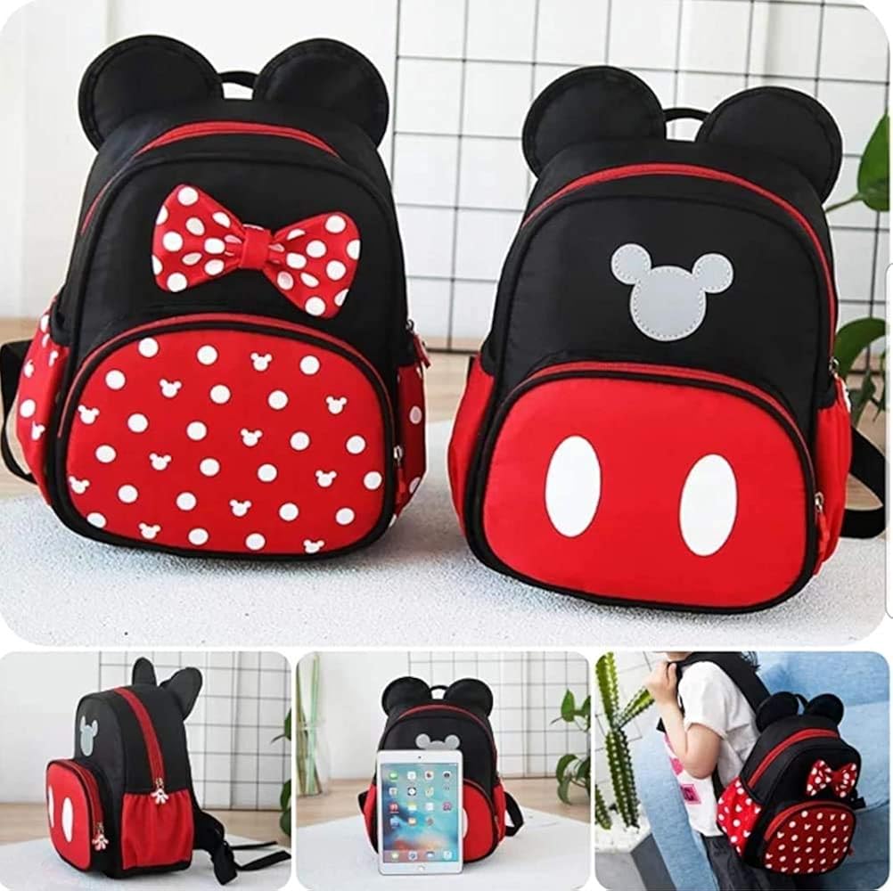 Amazon Co Jp Disney ディズニー ミッキー ミニー ミニーちゃん 男の子 女の子 子供用 バッグ アイテム ベビー キッズ ジュニア 子供 こども ハロウィン クリスマス ドット柄 可愛い キャンバス 生地 サイズ 通園 通学 お出かけ リュック ミッキータイプ シューズ