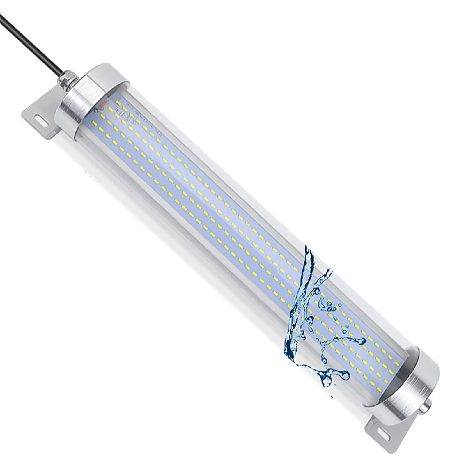 Przeciwwybuchowa Lampa Rurowa Do Maszyn CNC, Przemysłowa Lampa Robocza LED, Korpus Obracany O 360°, Wodoodporna Lampa Warsztatowa Do Garażu, 110–220 V / 24 V(Size:20W,Color:110-220V)