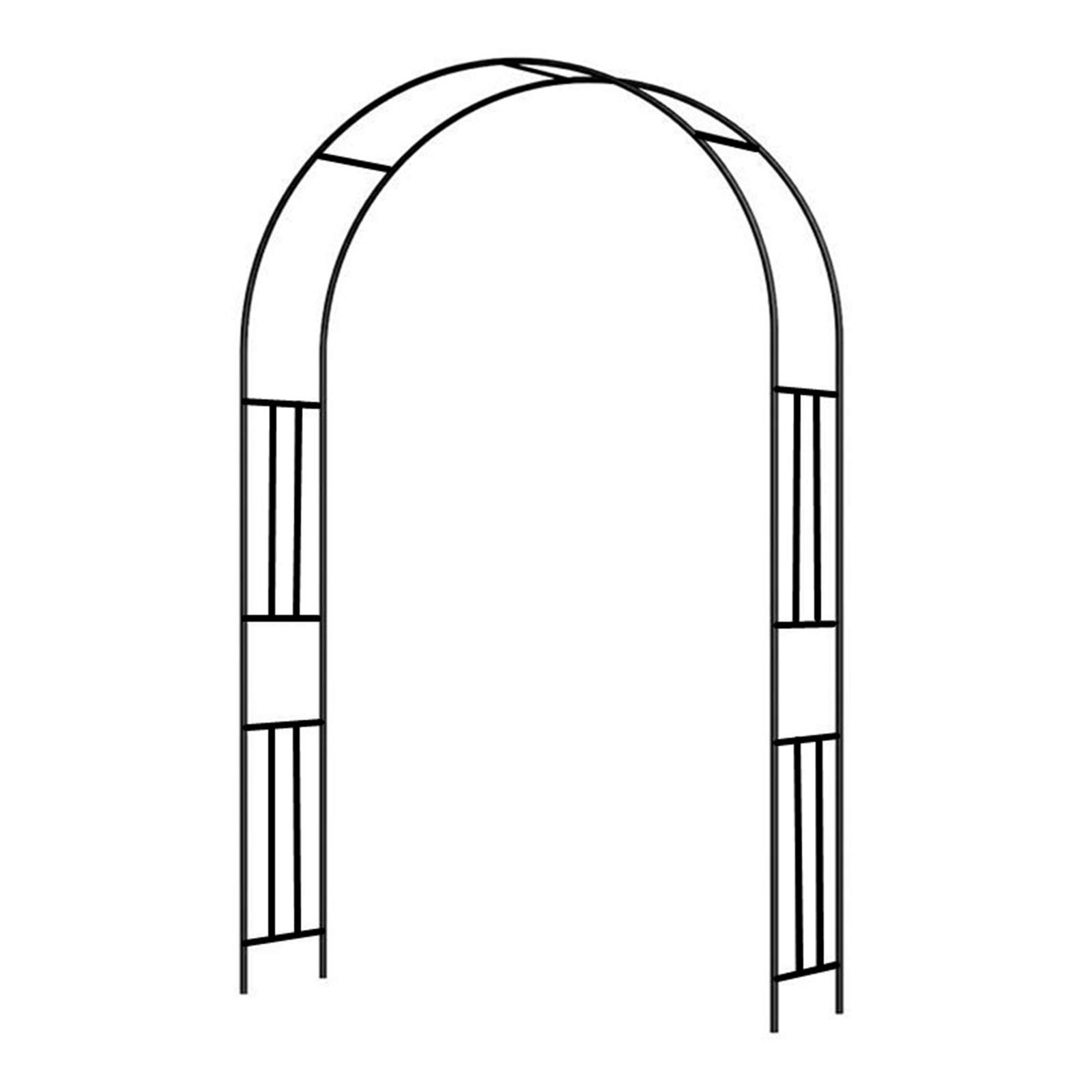 Arche de Jardin en métal 180x240cm lourd et moderne pour treillis