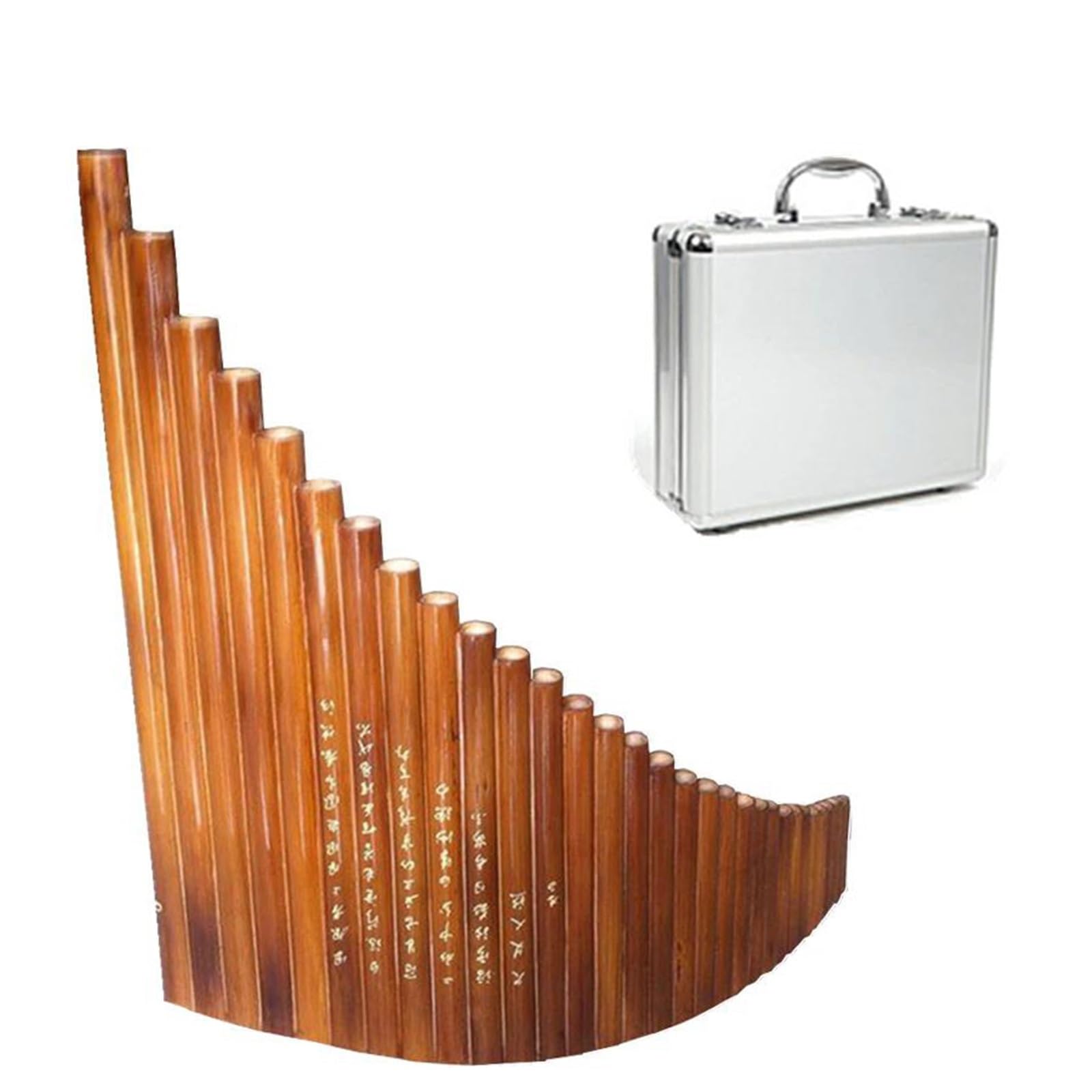 Pan Pipes Flauto Di Pan Professionale A 31 Tubi Realizzato A Mano Da 30 Anni Di Produzione Di Flauto In Bambù Con Custodia Per Flauto Di Pan
