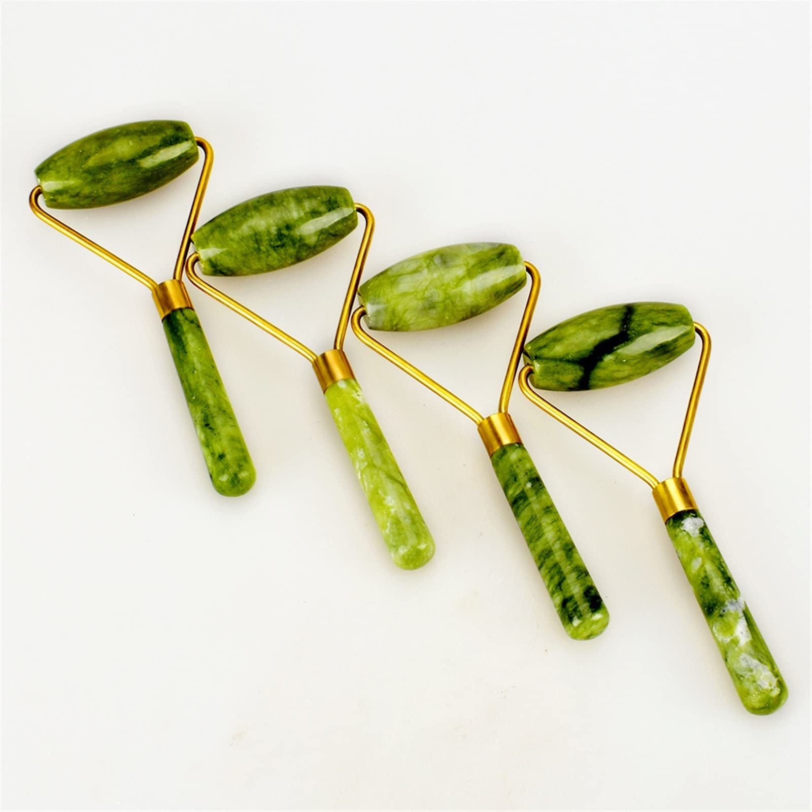 MOBYAT Masajeador de Rodillos de Jade del Sur, Cuidado de la Piel, Arrugas, raspado de Piedra, Herramientas curativas de Cristal, 1 Uds.