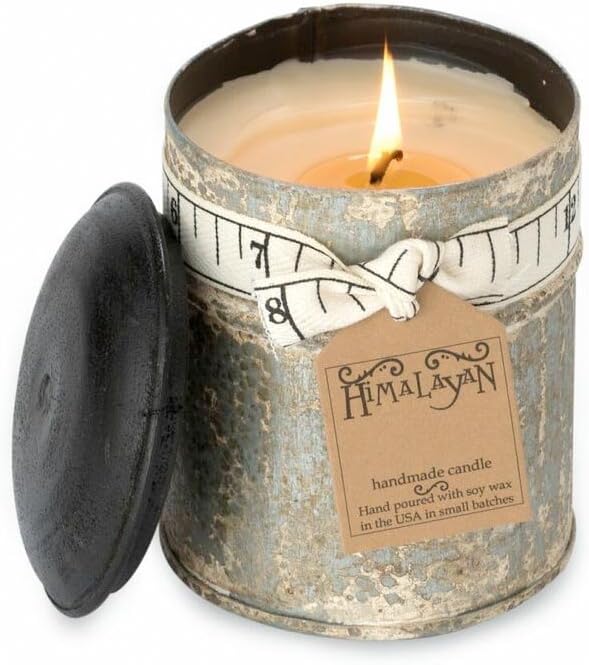 Himalayan Candles Spice Tin Soy Candle, Ginger Patchouli