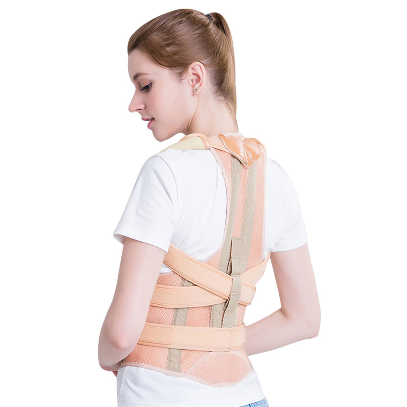 Cintura Correttore di Postura Regolabile per La Schiena E La Spalla Supporto per La Colonna Vertebrale della Clavicola Rimodella Il Tuo Corpo in Casa, nello Sport E nella Parte Superiore