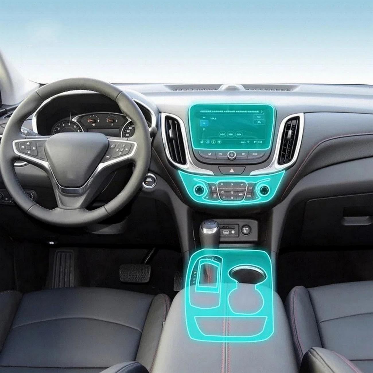 Evita arañazos en tablero Chevrolet Equinox 2017-2021 con protector TPU RHD