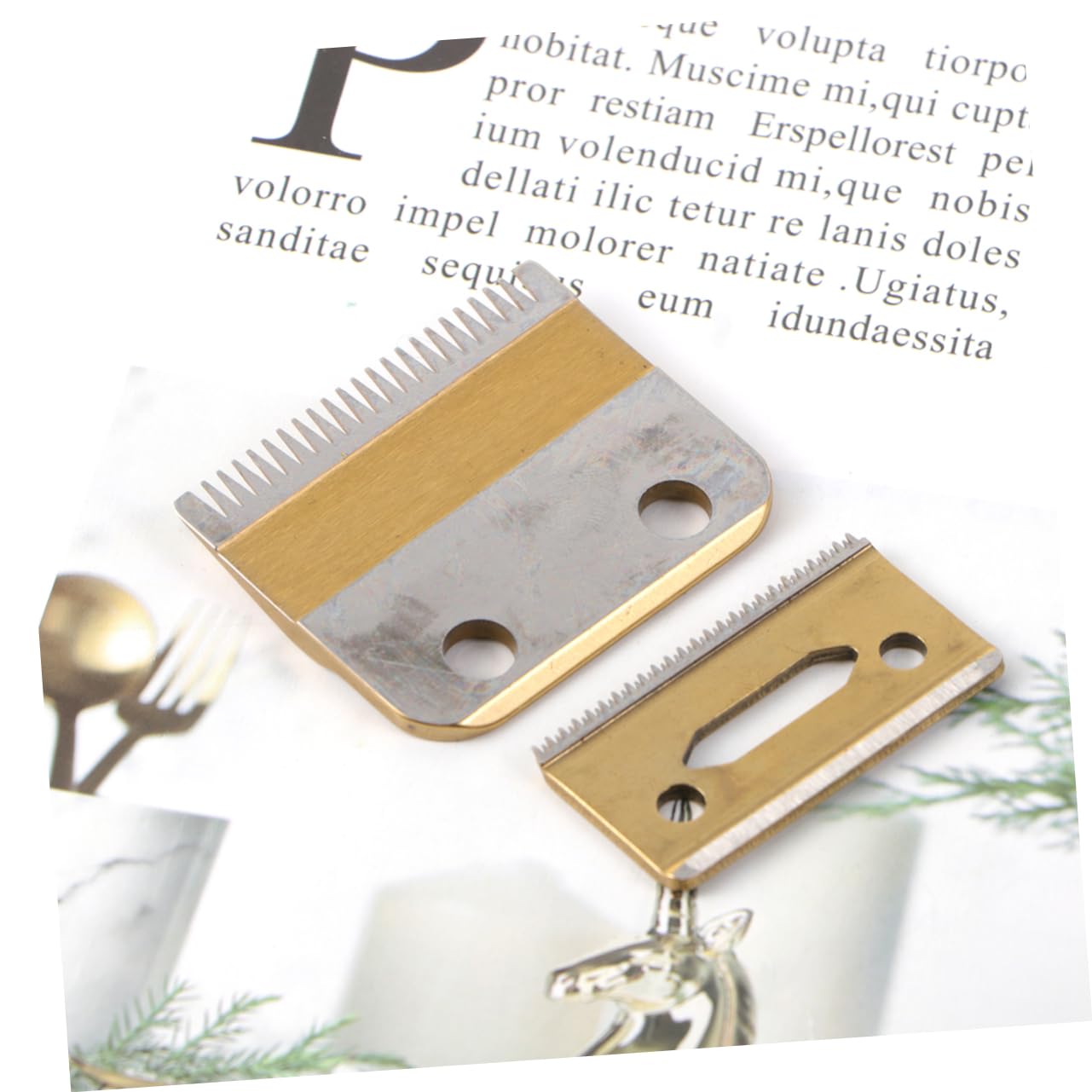 FOMIYES 3 Set Di Lame Di Ricambio Per Tagliacapelli Elettrici Ricaricabili Da Uomo Tagliacapelli Elettrico Di Ricambio Per Uomo 2 Pezzi * 3