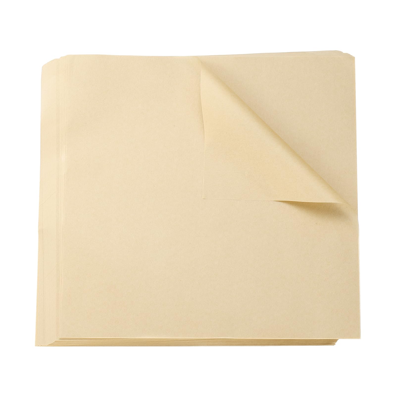 sourcing map 200pcs Parchment Paper Sheets 12" x 12" Baking Sheets Food Wrapping Paper for Cooking Steaming Air Fryer Grilling Roasting Cookies Sandwich, Wood Color