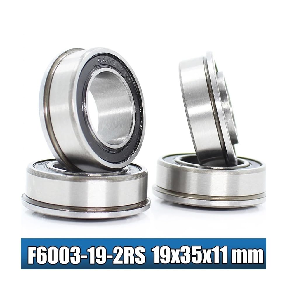 rouleaux coniques 4 Pièces Pour F6003 F6003RS Portant F6003-19-2RS 19x35x11 Mm Pour Roulements À Billes ABEC-1 F6003-RS Roue