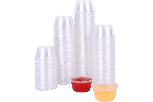 TashiBox Polypropylene Disposable Mini Cups: Precision Portion Control in 200-Count Convenience