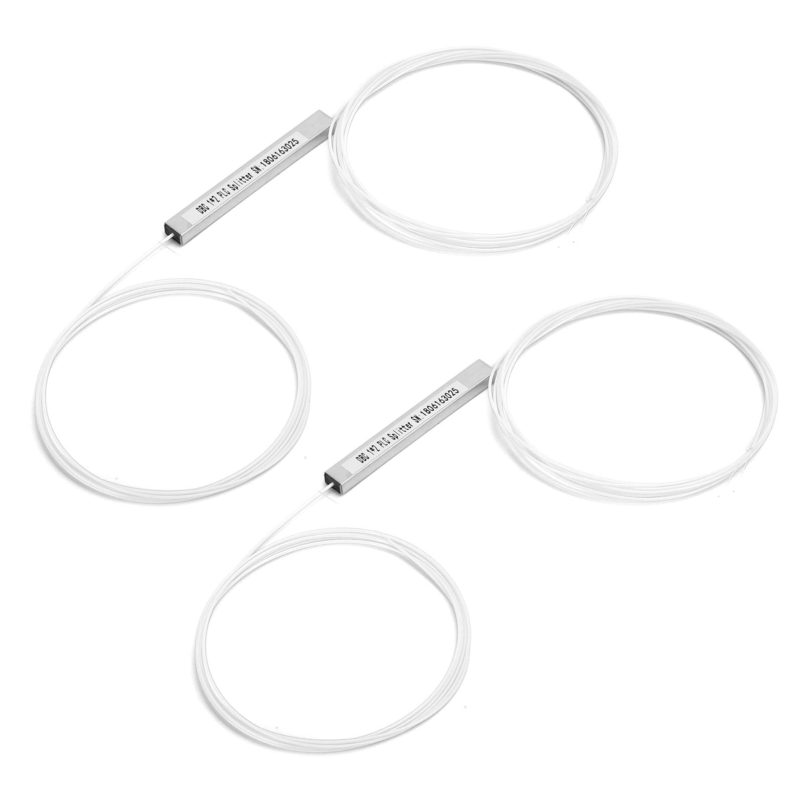 Splitter PLC Bare Fiber, Monomodale, Fibra da 250μm, Gestione 'alimentazione per Reti PON, LAN in Fibra Ottica FTTH, Progetti di Ingegneria con Strumenti di Test (1×2)