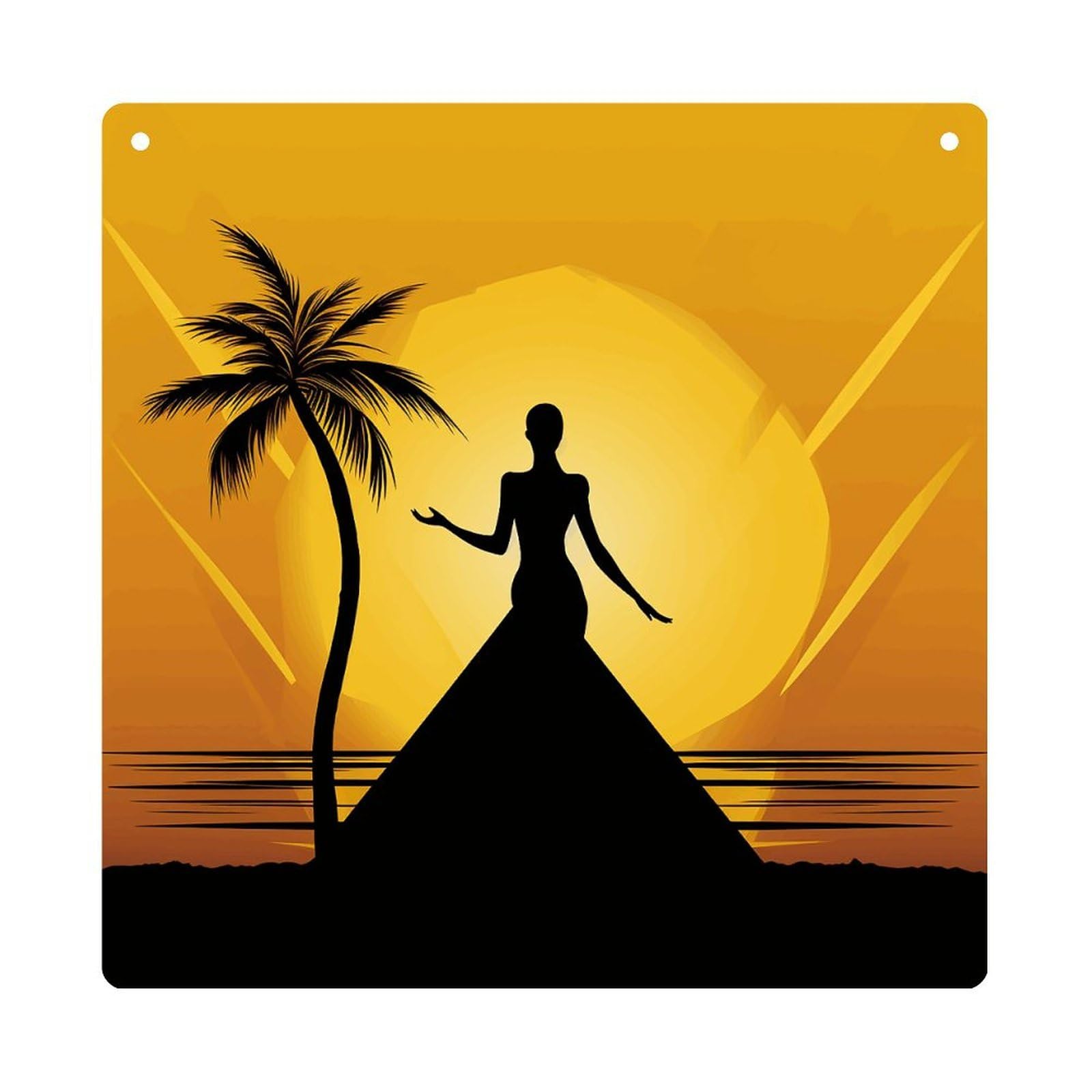 Adfgyerh Style Silhouette Of A Woman Hanging Ornaments Window Hanging Modern Acrylic Decor For Living Room Bedroom Dining Room Hallway Office Wall Decor, 8X8 In