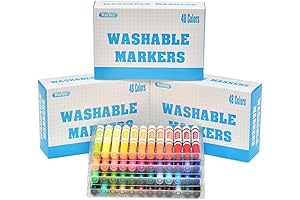 Washable Markers Bulk: The Ultimate Creative Arsenal for Young Artists (Markers for Kids Ages 4-8)