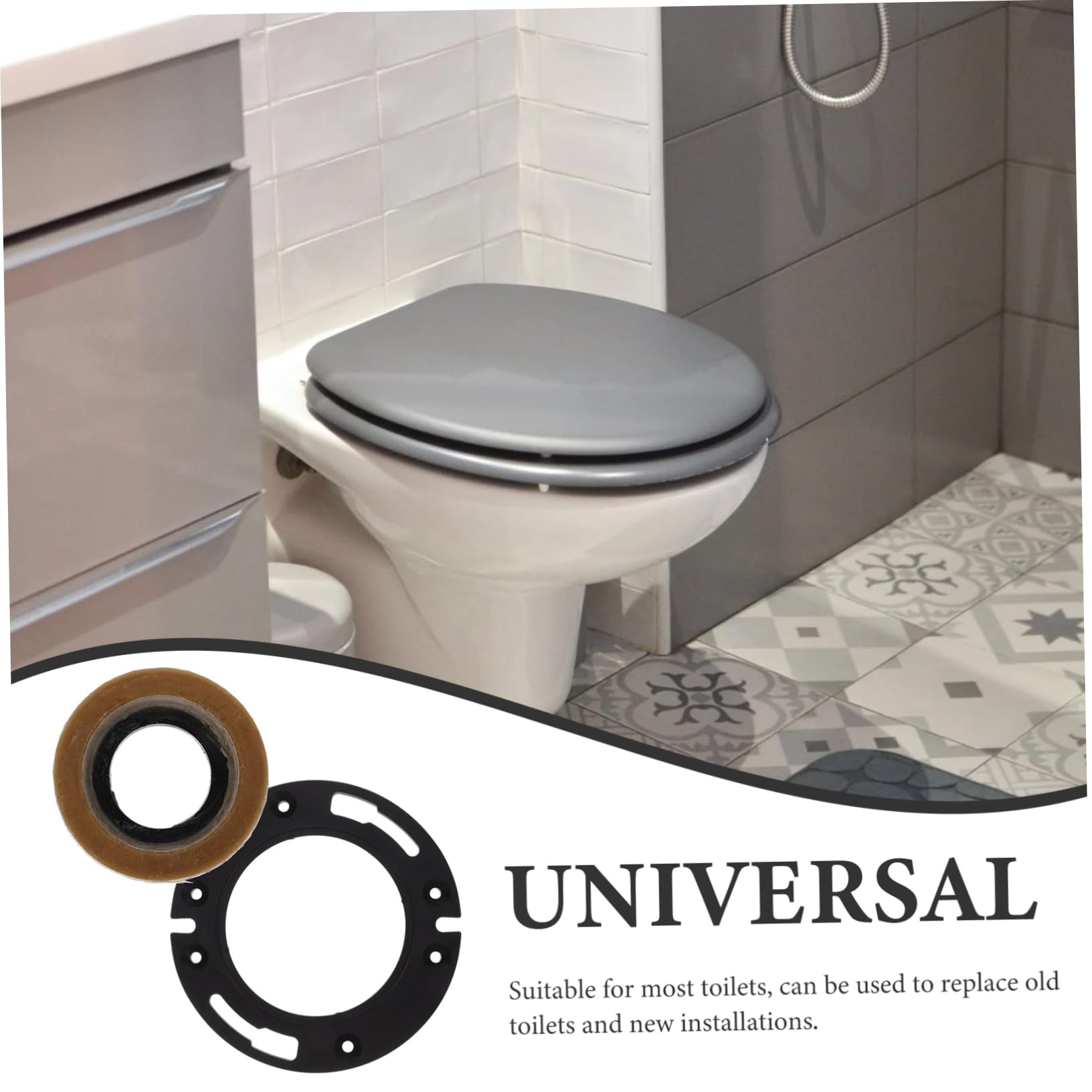 Wc Wc-dichtungsring Wc-flansch für Badezimmer Wc Wc-flansch Wc-dichtungsring Dichtung für Installationsset