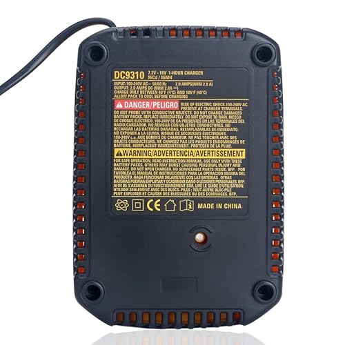 Biswaye DEWALT DW9310 Dc9310 Charger Compatible With 18V Xrp Nicad Nimh Dc9096 Dc9098 Dc9099 Dw9099 Dw9072 Dw9057 Dw9091 Dw9094 Dc9071 Dw9062 Dc9091 Power Tool Battery Charger thumb #4