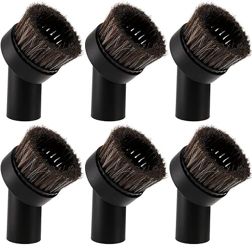 Hopbucan Cepillo de vacío redondo para polvo repuesto de accesorio de aspiración de pelo de caballo de 0984in para aceptar marcas