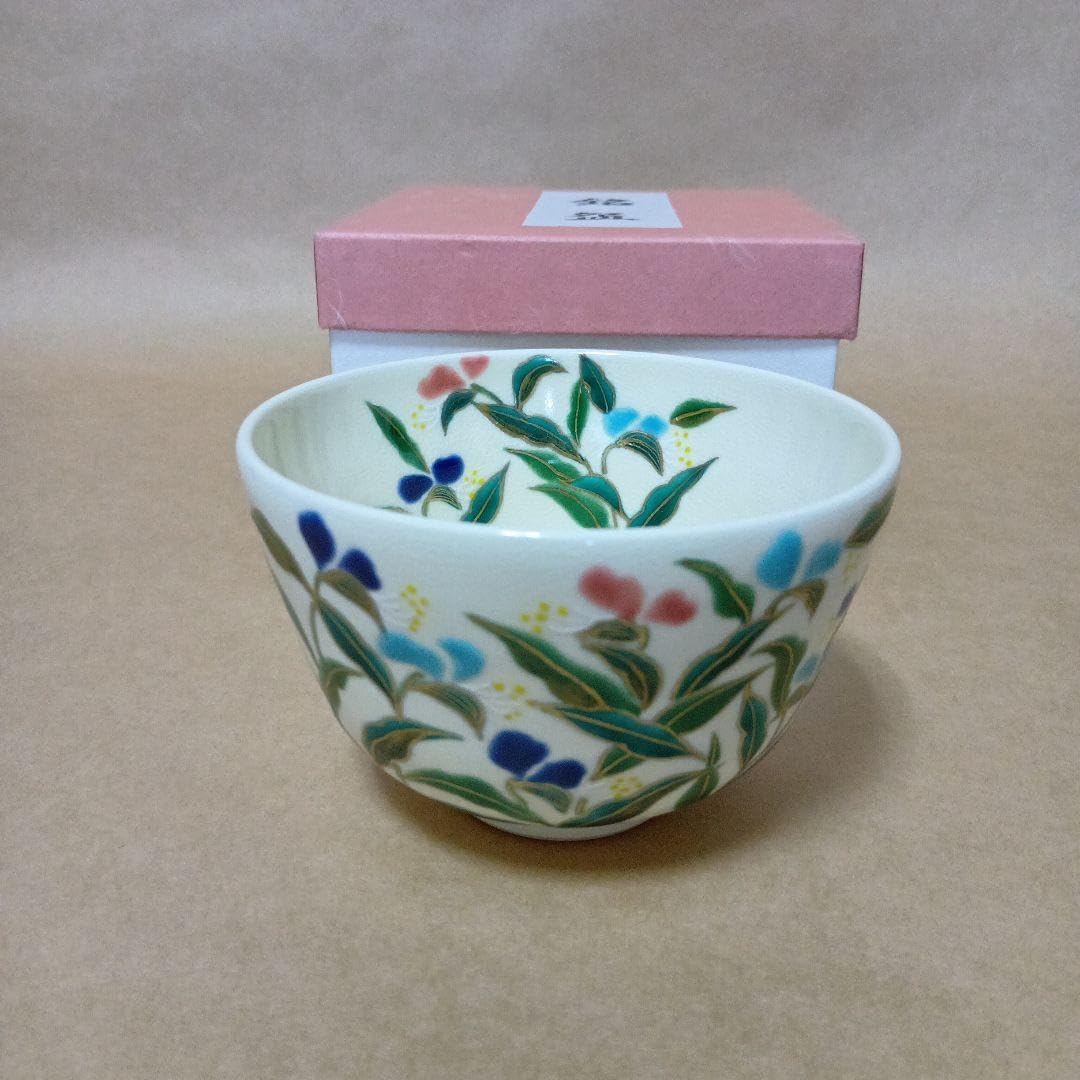 真葛香雲 鵬雲斎書付 紅仁清 吉祥瓢箪 赤色 金彩 茶碗 仁清