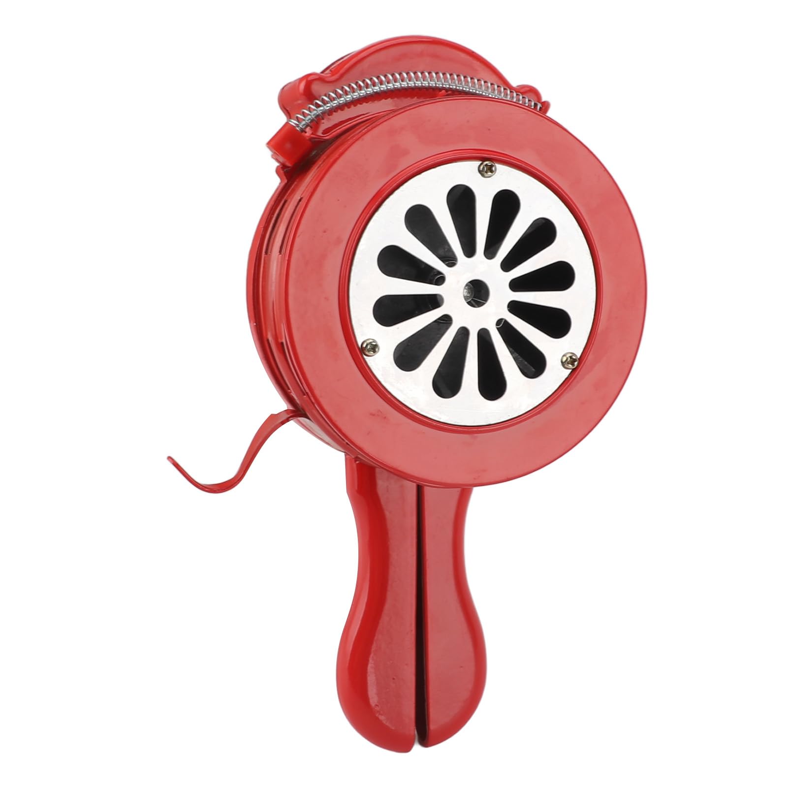VGEBY Sirena a Manovella da 110 DB Dispositivo di Allarme di Emergenza Manuale per Spazi Pubblici Lega di Alluminio 1 unità (rosso)