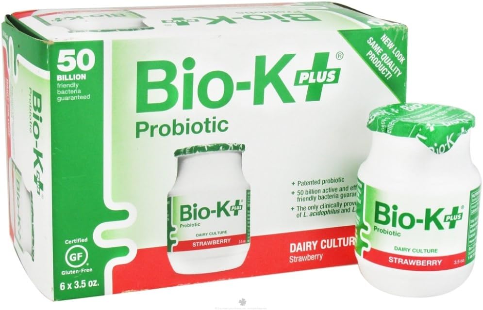 Bio K Plus Probiotic Supplement, Strawberry, 3.5 Ounce