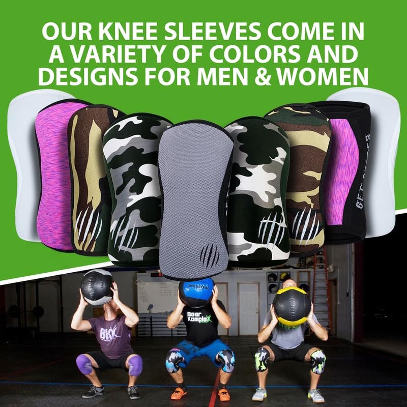 Bear KompleX Knee Sleeves for Men & Women - 5mm/7mm Compression & Heat Retention Neoprene Compression Knee Brace for Weightlifting, Squats & Powerlifting - Image 3