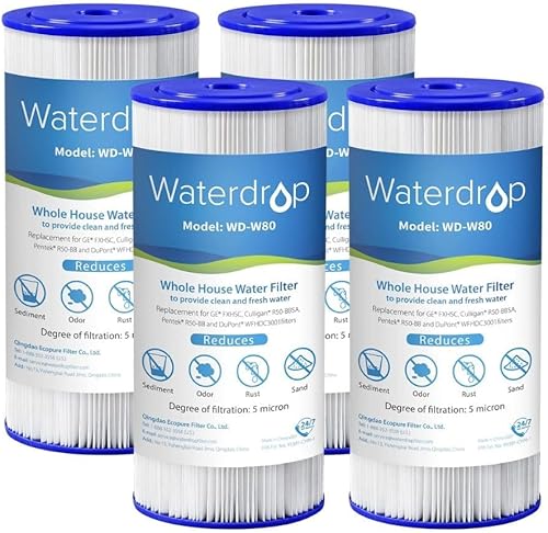 Miniatura 11 de Waterdrop W50PEHD - Filtro de agua para toda la casa, repuesto para plomero americano, W10-PR, Culligan® R50-BBSA, GE ®FXHSC, GXWH40L, GXWH35F, 5