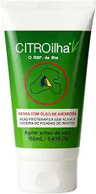 Repelente Citroilha Creme com Citronela e Andiroba 160ml Contra Mosquitos, Insetos e Pernilongos