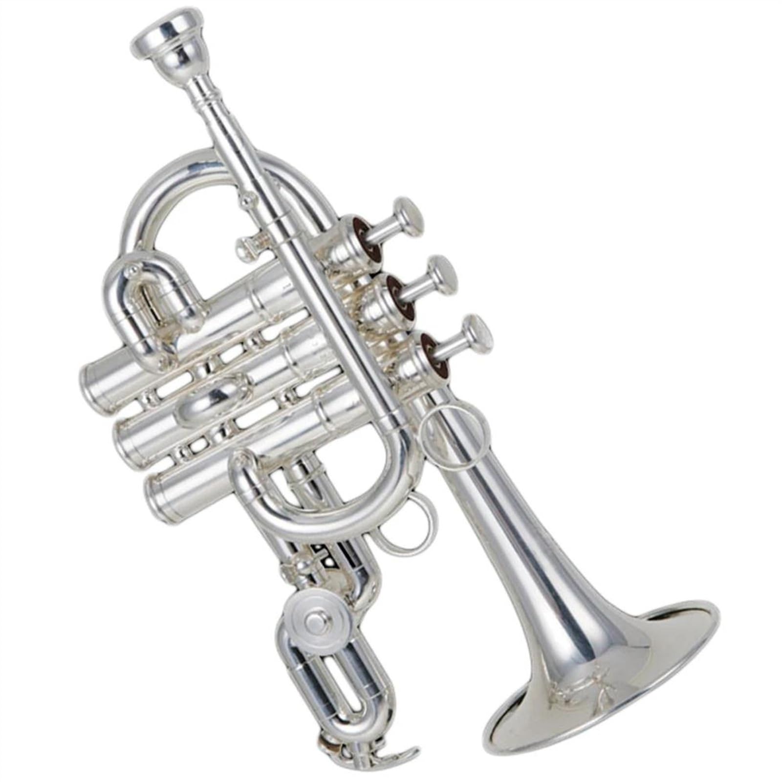 Standard Trompeten Bb Professionelle Versilberte Piccolo-Trompete Aus Rostfreiem Stahl Standard-Trompetenton Für Anfänger