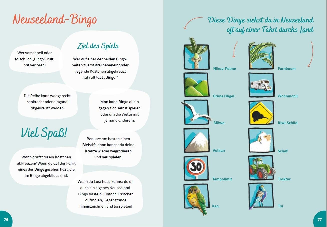 Neuseeland for kids: Der Kinderreiseführer. Wissenswertes über Land und Leute. Mitmachbuch mit viel Platz zum Kreativsein für den nächsten ... den nächsten Familienurlaub. Für Kinder ab 6)