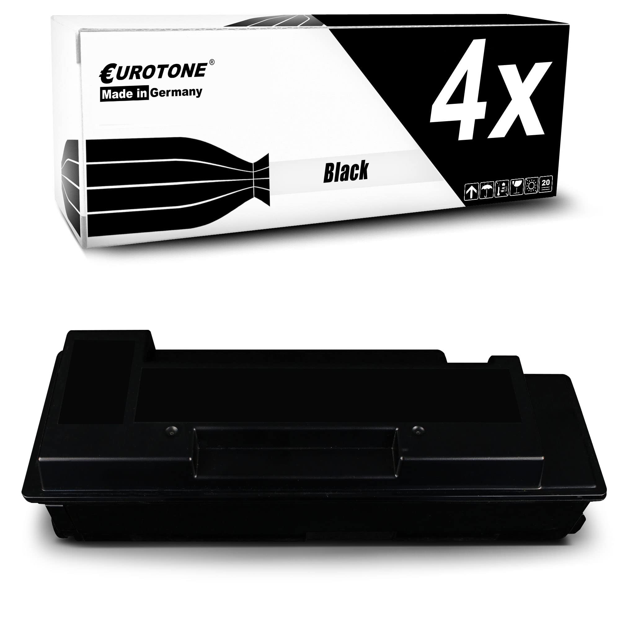 Toner TK330 Kyocera FS4000 compatible Eurotone lot de 4 cartouches noires XXL - 8