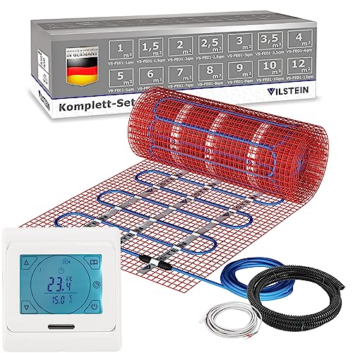 Energicwave Heizmatte 0,5m² 150W/m² - Smart Fußbodenheizung Mit WiFi Thermostat