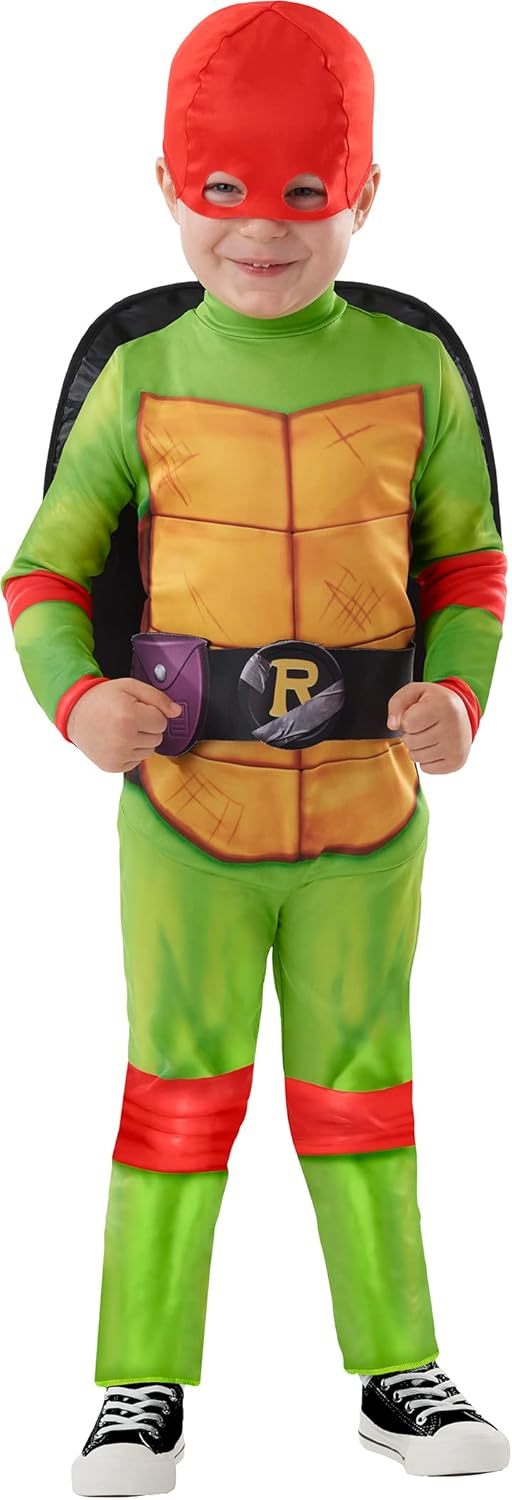 InSpirit Designs Teenage Mutant Ninja Turtles Toddler Classic Raphael Costume | Officially Licensed | 2T-4T | Costume Accessory | Group Costume