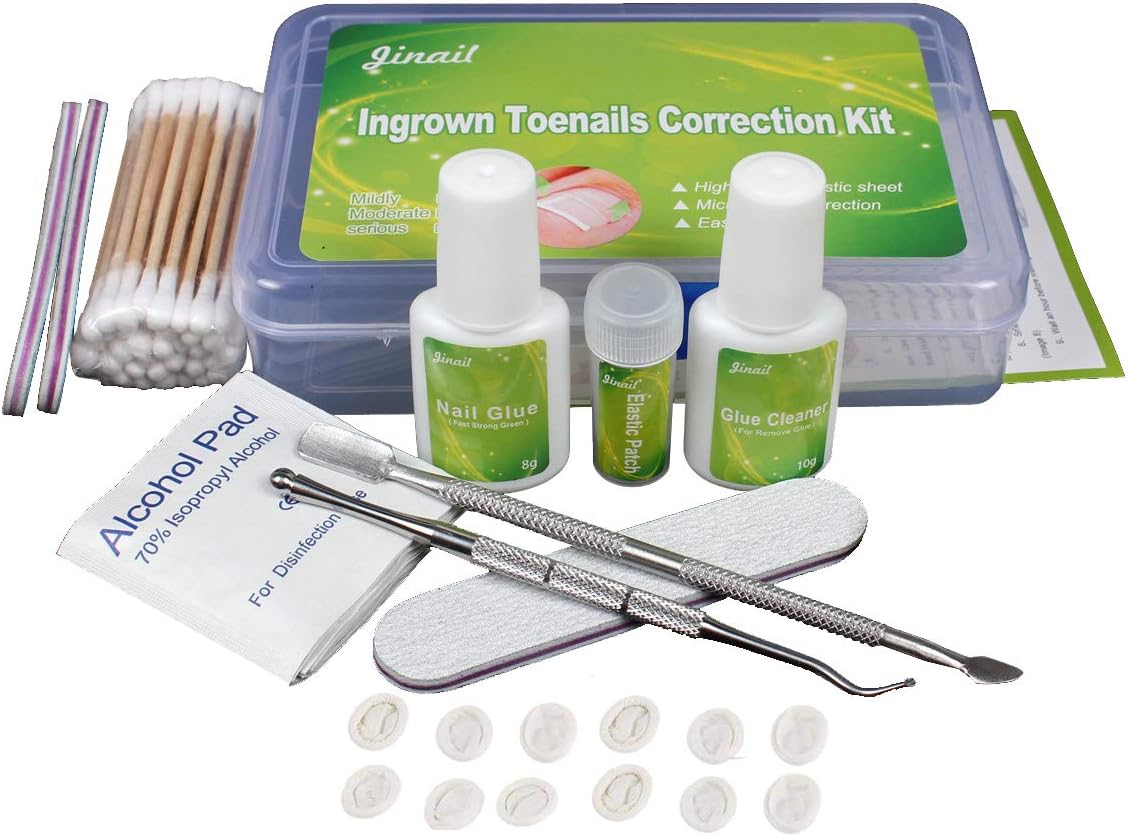 Gnker Ingrown Toenail Pedicure Tool Straightening Clip Curved BS Brace for Toenails Toe nail (Tool Kit)