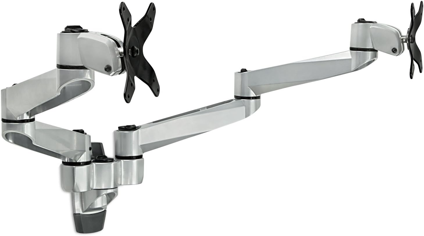 MountIt! Dual Arm Full Motion Articulating Monitor Wall Mount Amazon.ca Office Products