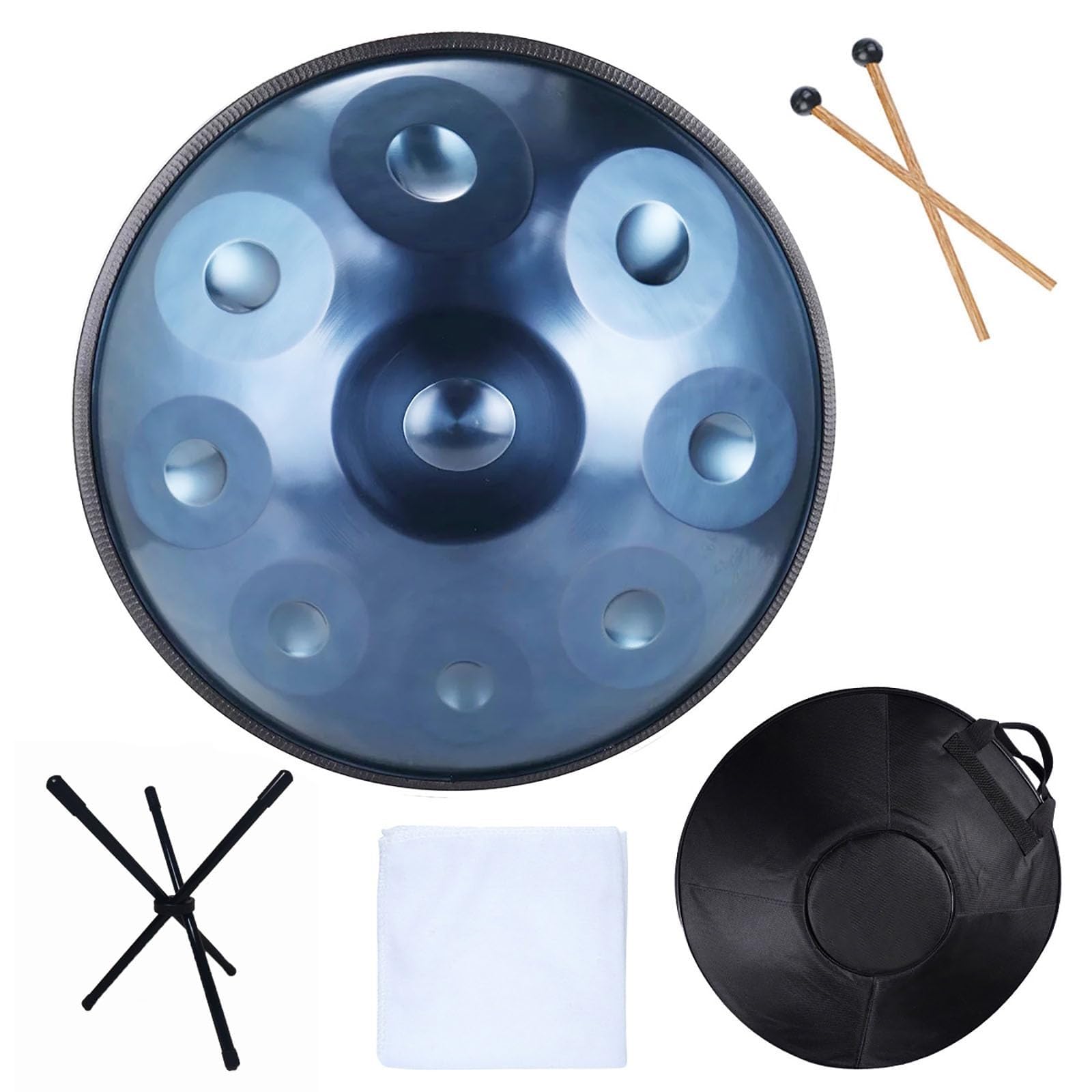 Amazon | ハンドパンドラム スチールハンドパン、9/10/12音ハンド