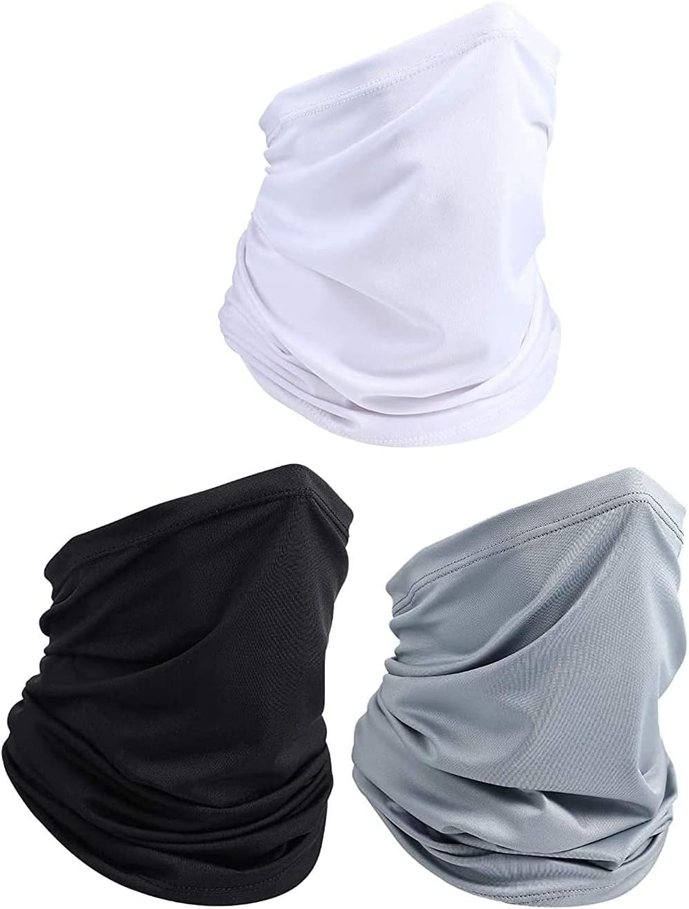 3 PCS Neck Gaiter Fishing Mask Bandana Sun Wind Dust Protection UV Headwear Balaclava Magic Scarf for Men Women Hunting, Cycling, Motorcycling, Running