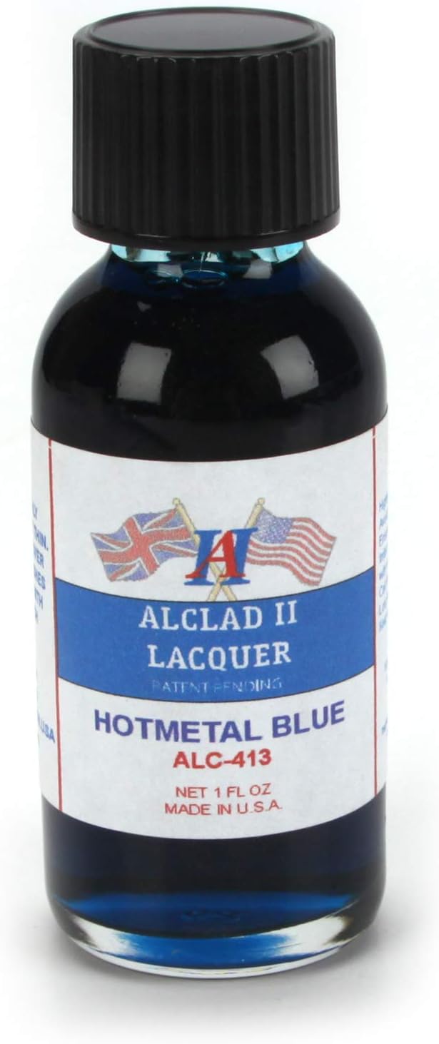 PLESIU Alclad II Lacquers Hot Metal Blue, 1 oz, ALC413