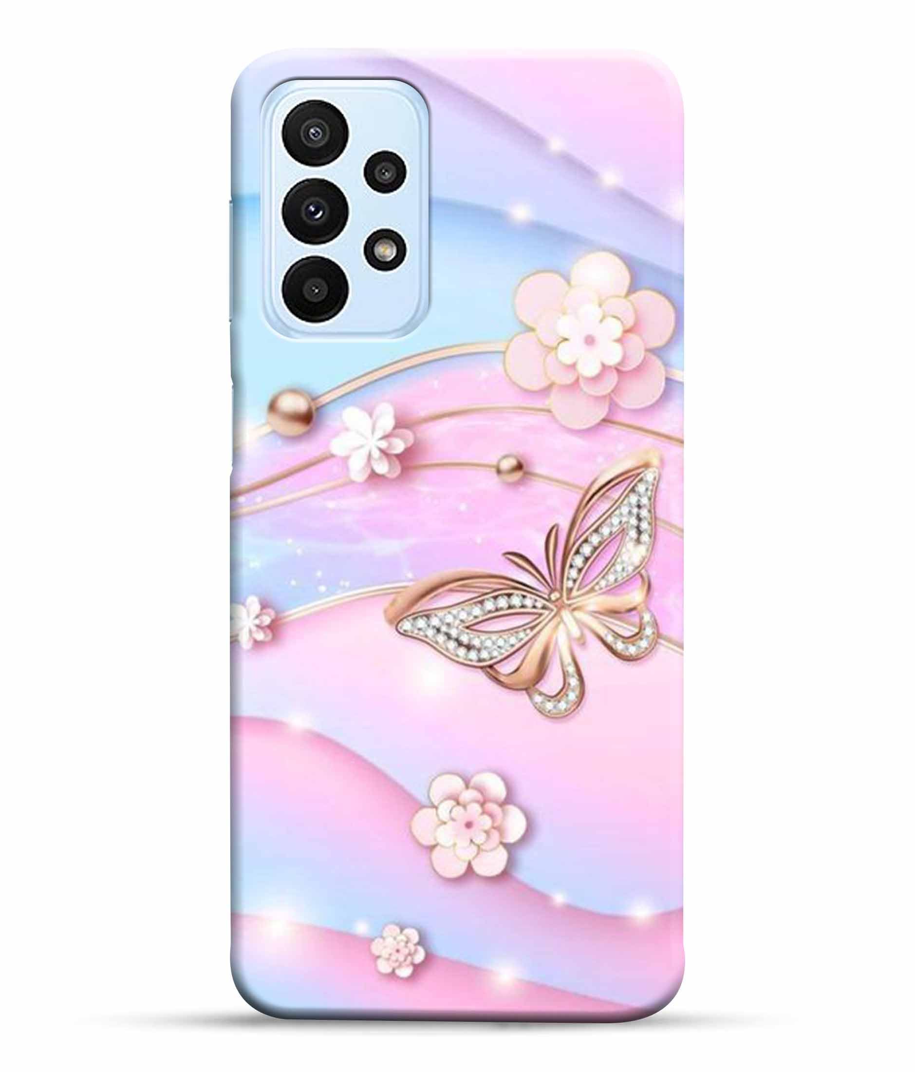 Dugvio Printed Hard Back Case Cover & Compatible for Samsung Galaxy A23 LTE | A23 5G | Samsung A23 5G | Butterfly Rose Floral Pattern (Multicolor) - D784 (B0CDTZS3NS) Amazon Price History, Amazon Price Tracker