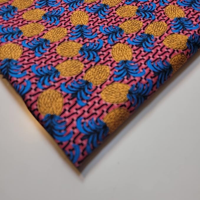 Tela 100 % algodón con estampado de margaritas y margaritas, tela suave para manualidades, 150 cm de ancho (estampado de piñones rosados, 5 metros)