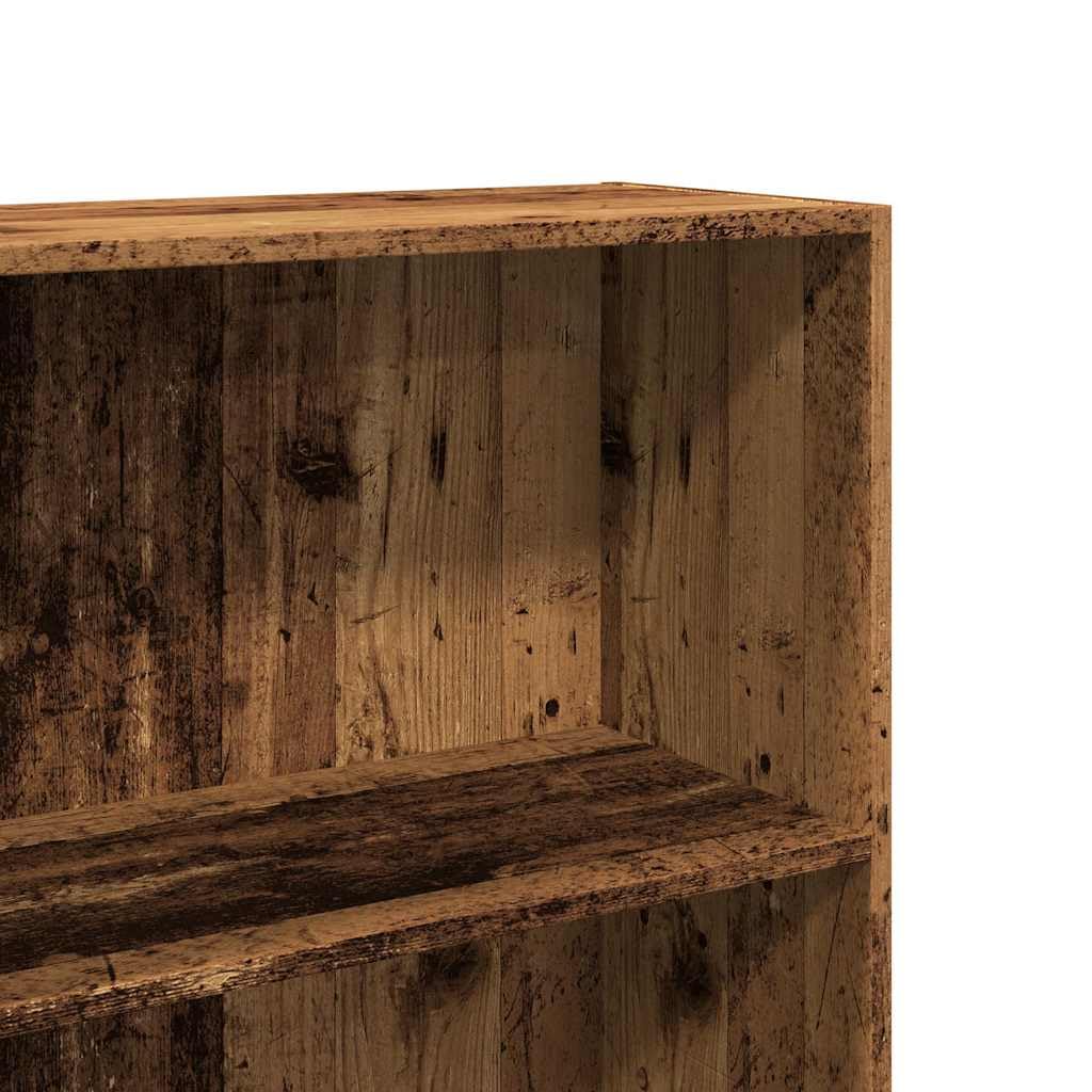 Bücherregal offene Fächer 60x30x152 cm aus Holzwerkstoff, vielseitig einsetzbar im Wohnzimmer, Schlafzimmer oder Flur, pflegeleicht mit feuchten Tuch, bietet Stauraum für Bücher,