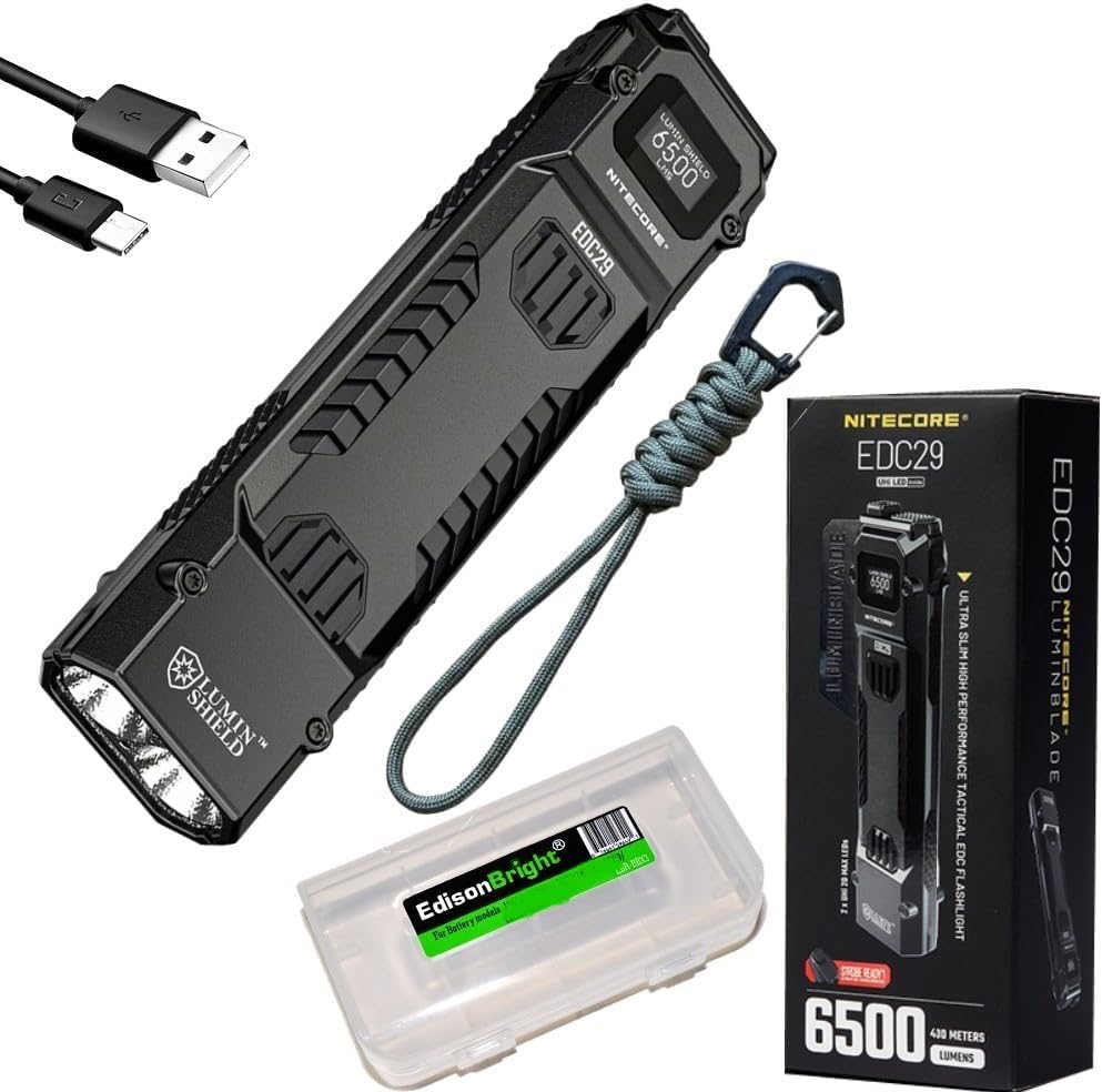 Amazon.co.jp: Nitecore EDC29 6500ルーメン USB充電式フラットスリム