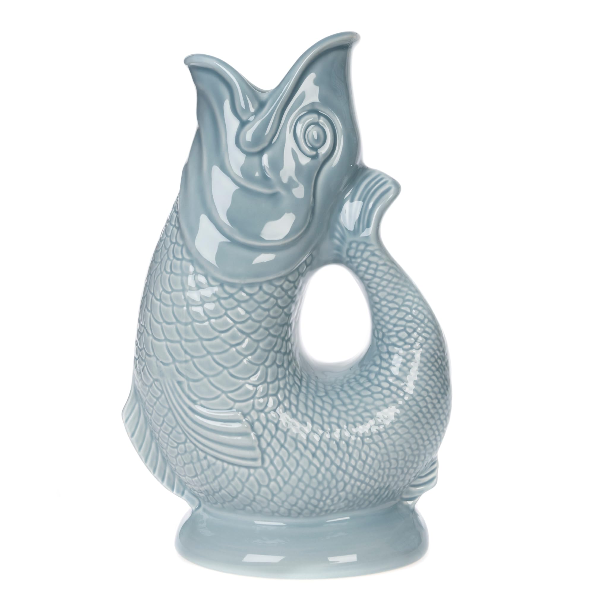 GurglyIconic Cloud Glug Jug Large 28cm 1.4L – Fish Water Jug, Decorative Fish Vase, Ornament, Carafe