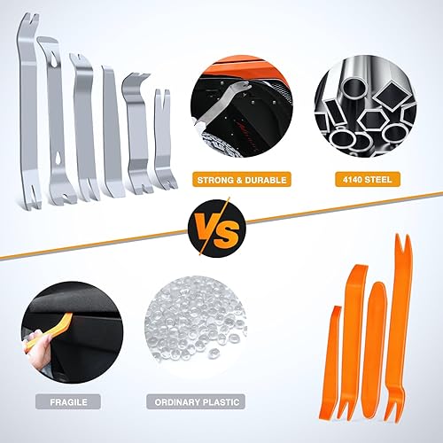 Vista 77 de GOOACC GRC-90 - Juego de 8 herramientas de eliminación de arañazos de ajuste automático, panel de tablero de audio para automóvil, kit de Azul