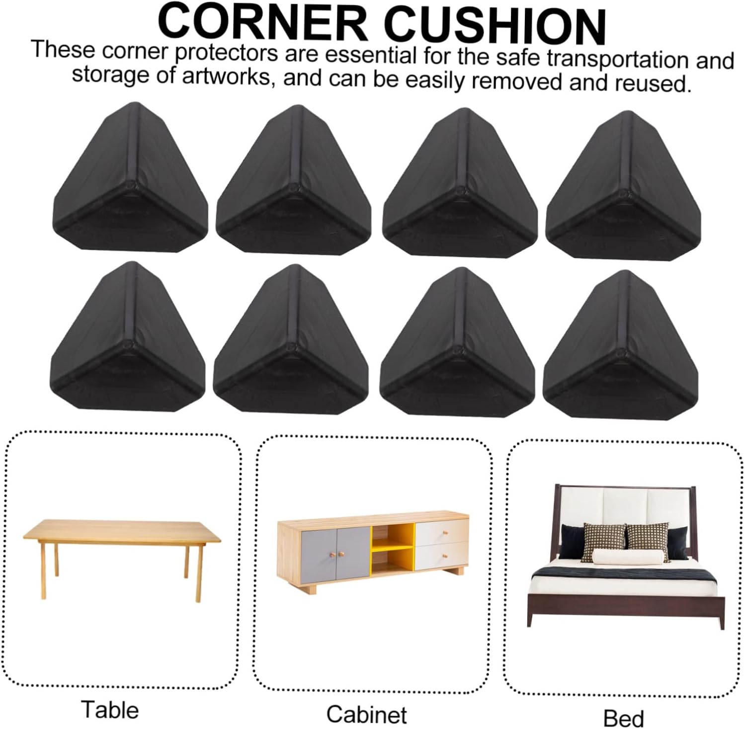 200pcs Shipping Box Corner Guards Edge Protectors for Carton Furniture Door Packaging Easy Installation Long-lasting Protection