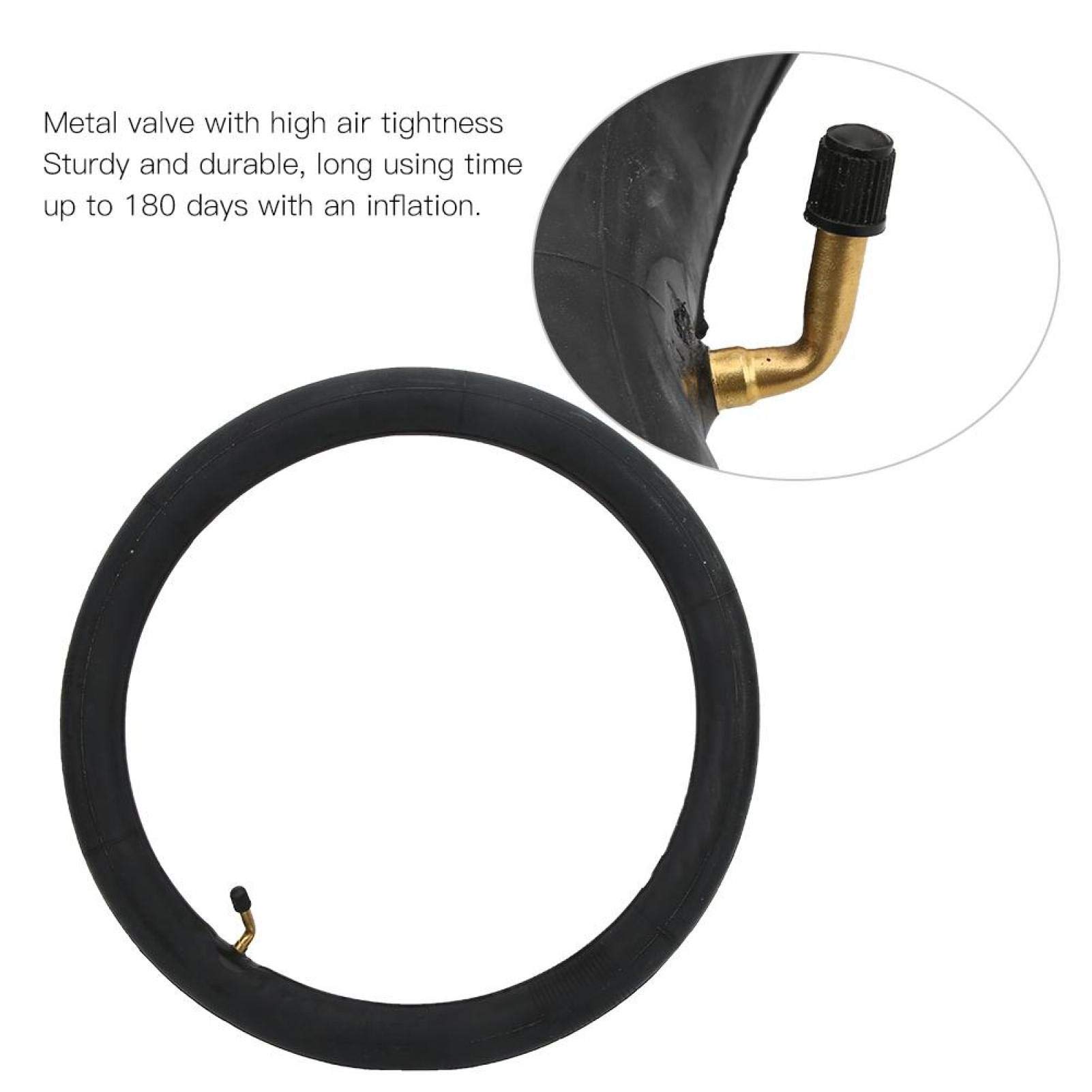 Camere D'aria per Bici, 14x2.125, 14X2.50, 16x2.125, 16X2.50, 16x3.0, 18X2.125, 18x2.50 Camera D'aria in Gomma Butilica per Bici Elettriche con Valvola Piegata in Metallo Accessori per Bici Elettriche