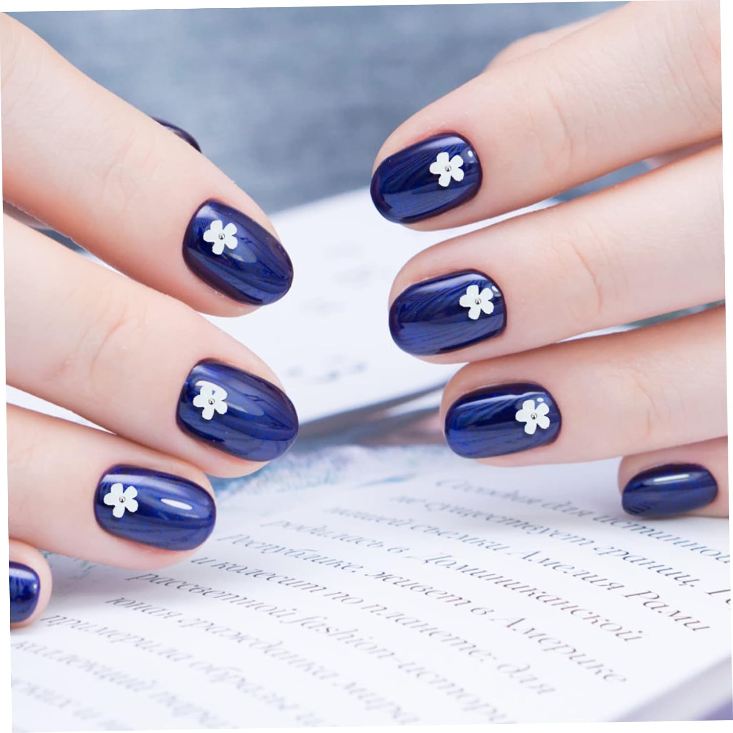 Mipcase Flower Nail Charms for Women Changing Resin Nail Art Accessories for Manicure Decor Creative Floral Designs for Personal Salon Use