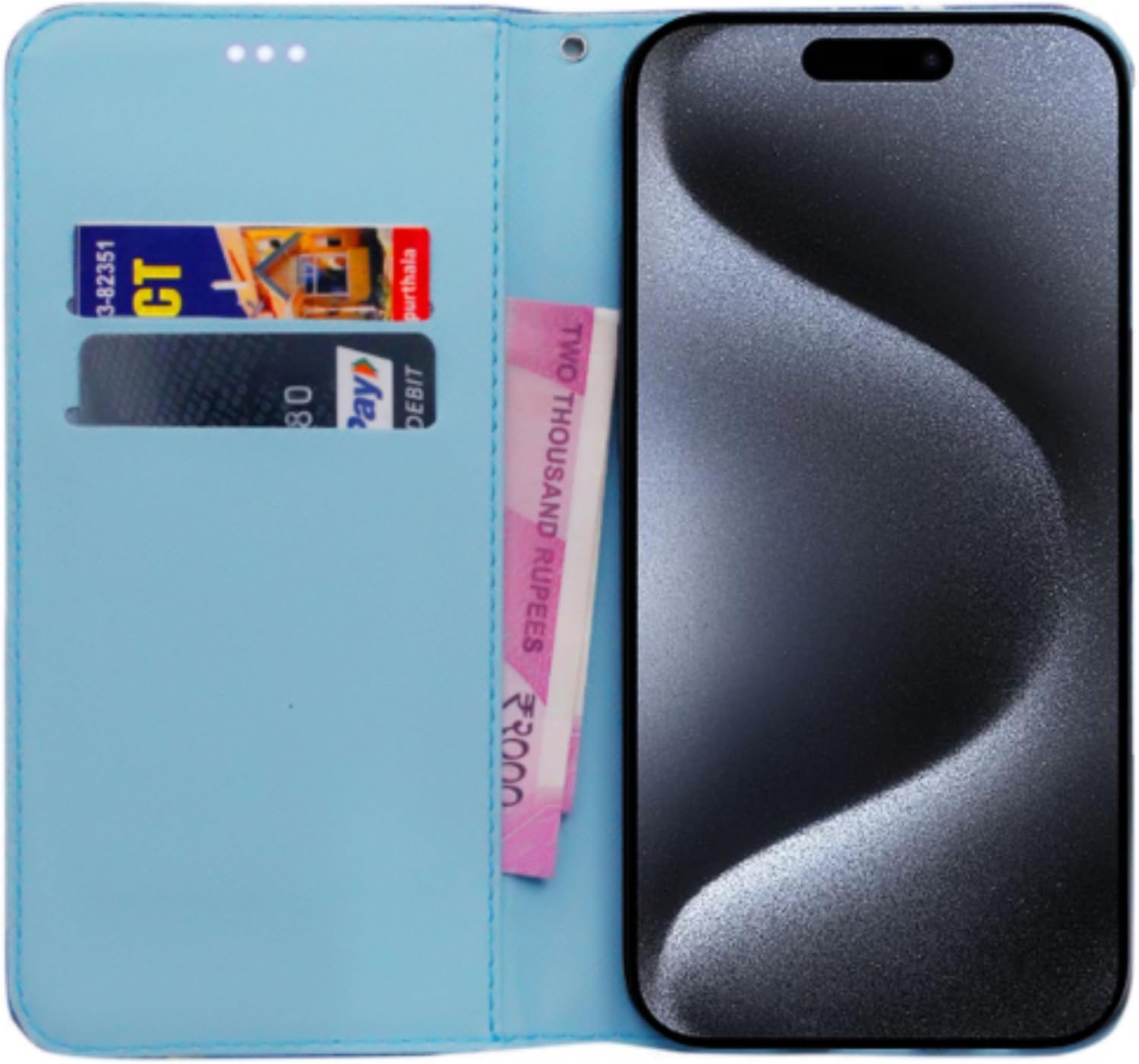 EKAM PU Leather Case for iPhone 16 6.1-Inch - Image 3