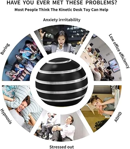 Miniatura 5 de Juguetes para ansiedad, juguetes para el estrés para niños y adultos, juguetes de escritorio cinéticos para la ansiedad en la oficina, juguetes