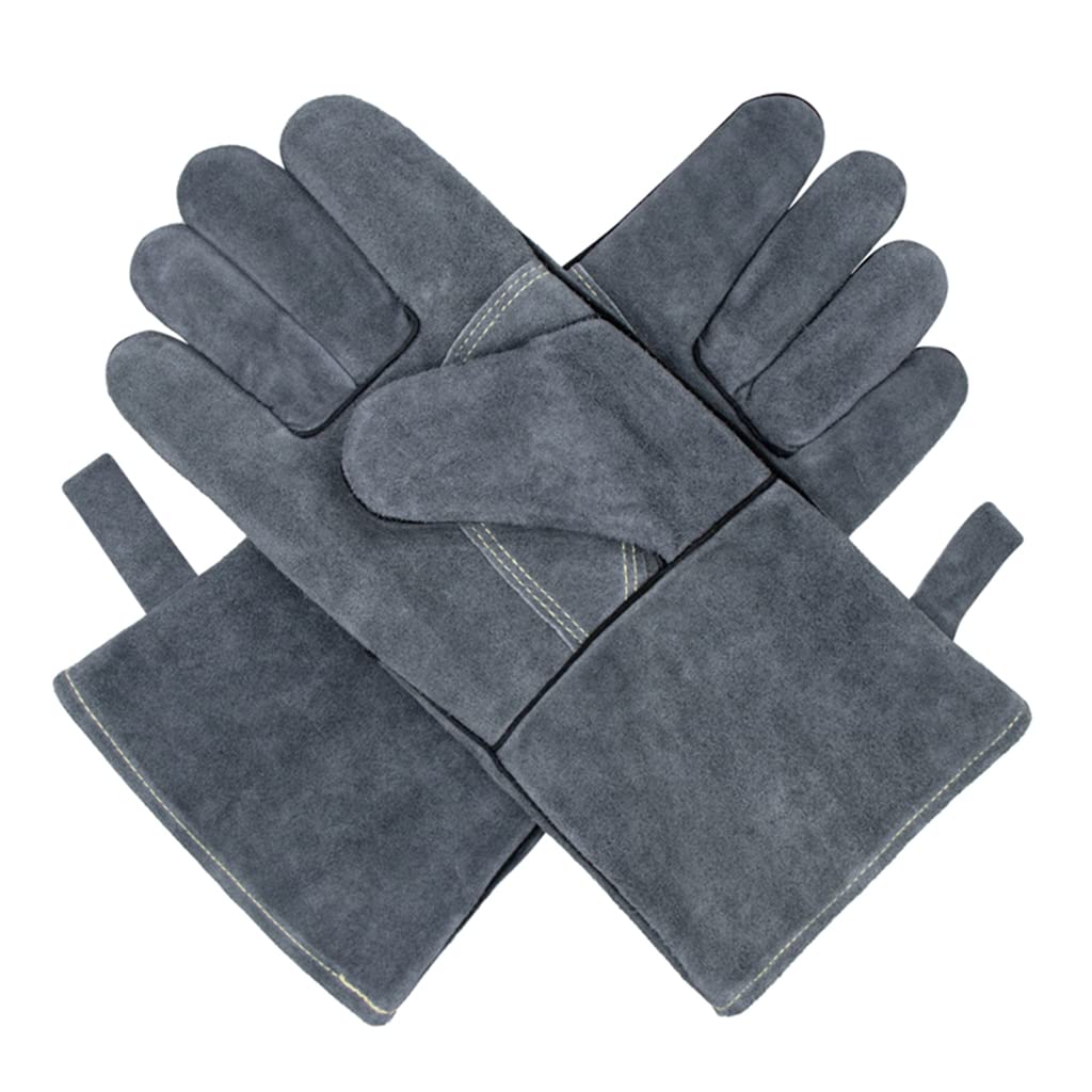 Leather Welding Gloves Provide for Protection for Welders for Welding Work Home Tasks Heat Insulation Anti Scalding Gloves