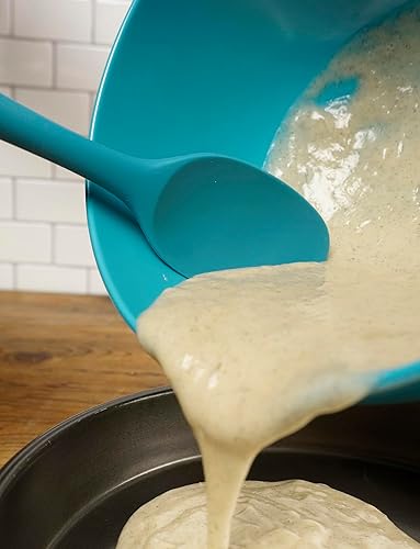 Miniatura 9 de RSVP International Ela's Favorite - Cuchara de silicona para espátula, color blanco, 11 pulgadas, silicona sin BPA, mezcla de pilas gruesas, salsas